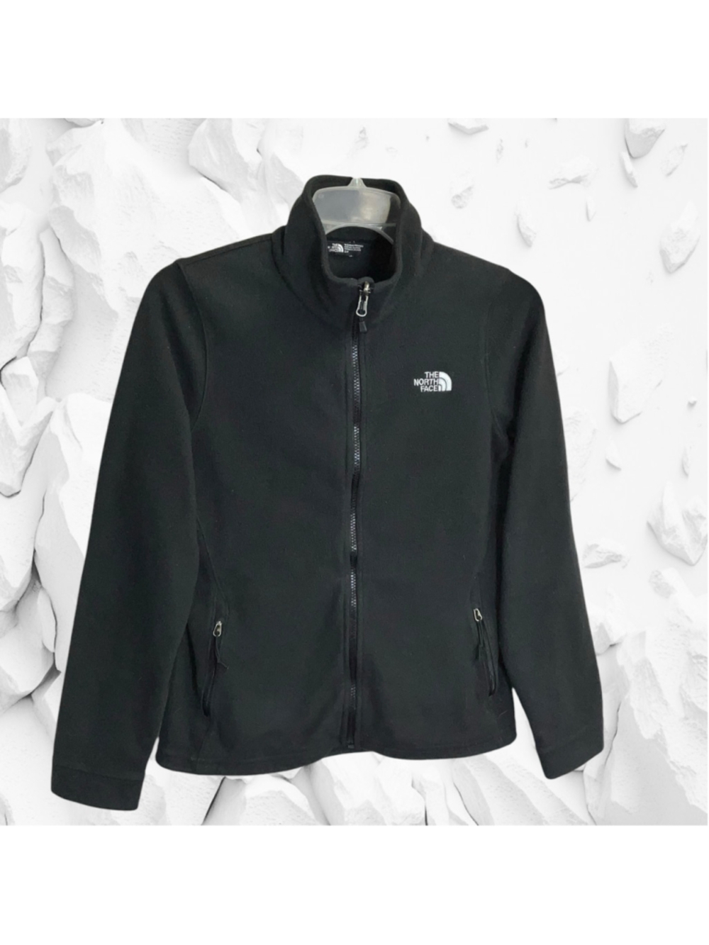 The North Face Black Fleece Full Zip Jacket Women Small S/P